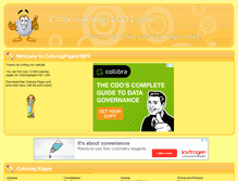 Tablet Screenshot of coloringpages1001.com